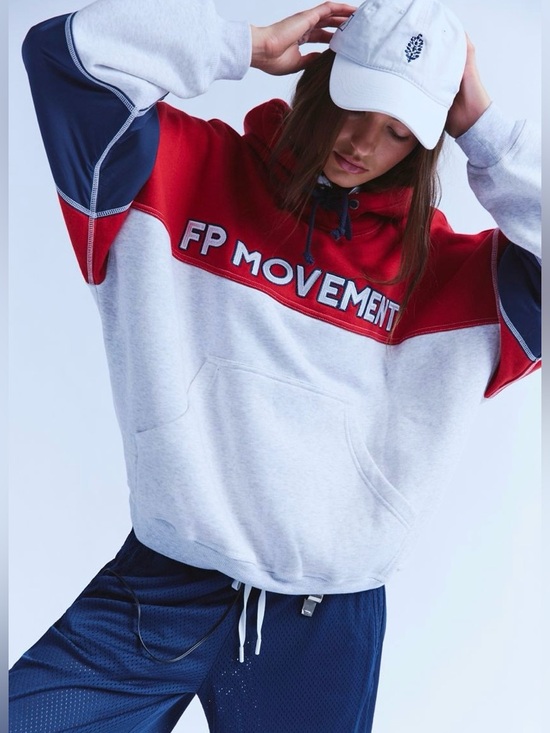 FP Movement by Free People Tops - ~ Free People Movement ~  Final Call Colorblock Logo Hoodie ~ XS ~ NWT ~